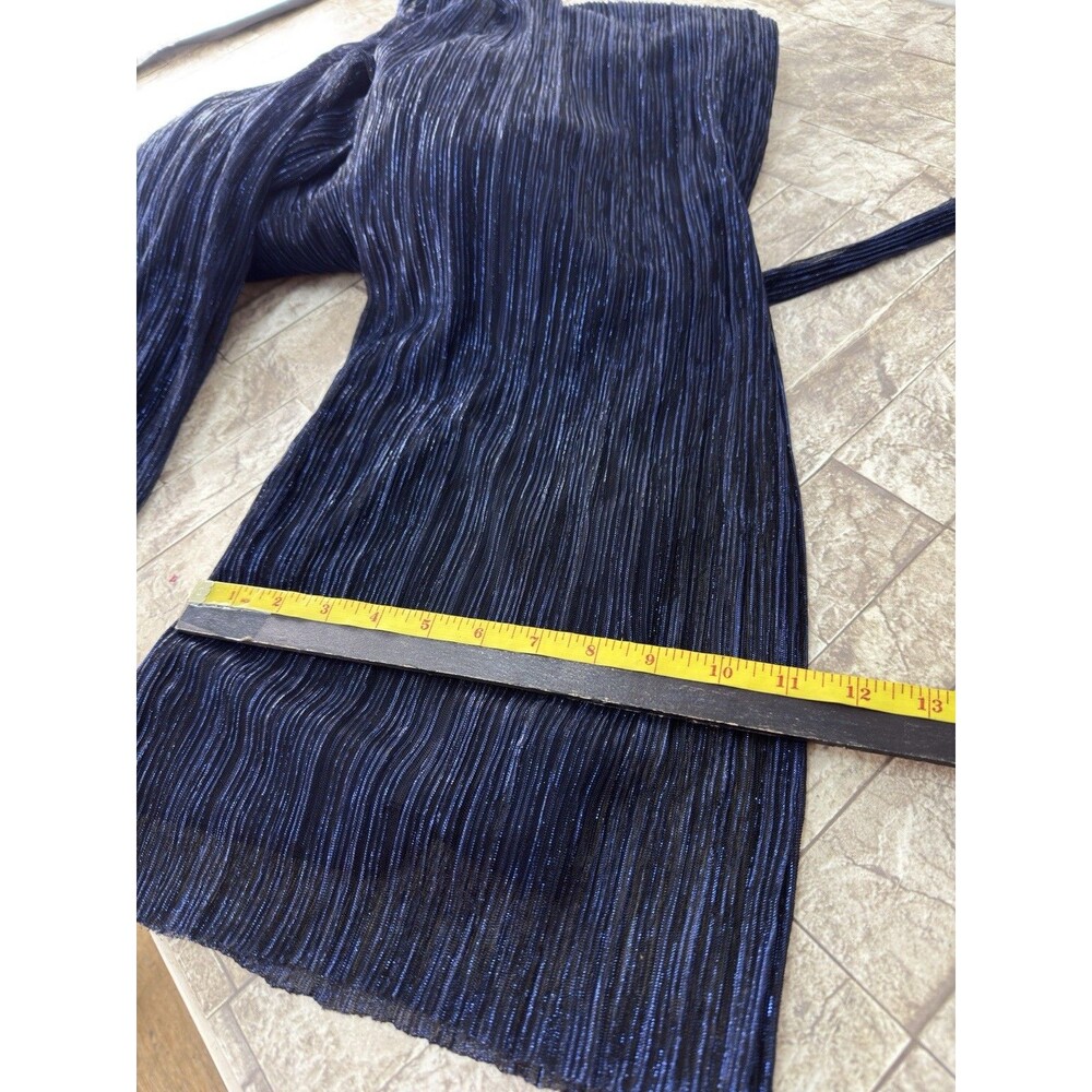 Adrianna Papell Navy Jumpsuit Sz 10 - Picture 11 of 16